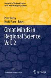 Great Minds in Regional Science, Vol. 2 (Great Minds in Regional Science)