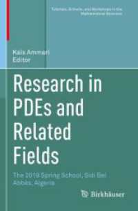 Research in PDEs and Related Fields : The 2019 Spring School, Sidi Bel Abbès, Algeria (Tutorials, Schools, and Workshops in the Mathematical Sciences)