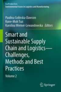 Smart and Sustainable Supply Chain and Logistics — Challenges, Methods and Best Practices : Volume 2 (Ecoproduction)
