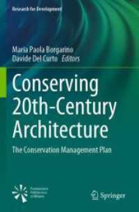 Conserving 20th-Century Architecture : The Conservation Management Plan (Research for Development)