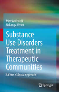 Substance Use Disorders Treatment in Therapeutic Communities : A Cross-Cultural Approach （2022）