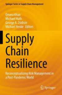 Supply Chain Resilience : Reconceptualizing Risk Management in a Post-Pandemic World (Springer Series in Supply Chain Management)