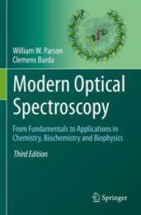 Modern Optical Spectroscopy : From Fundamentals to Applications in Chemistry, Biochemistry and Biophysics （3RD）