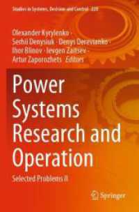 Power Systems Research and Operation : Selected Problems II (Studies in Systems, Decision and Control)
