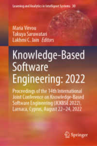 Knowledge-Based Software Engineering: 2022 : Proceedings of the 14th International Joint Conference on Knowledge-Based Software Engineering (JCKBSE 2022), Larnaca, Cyprus, August 22-24, 2022 (Learning and Analytics in Intelligent Systems)