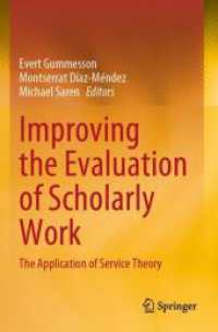 Improving the Evaluation of Scholarly Work : The Application of Service Theory