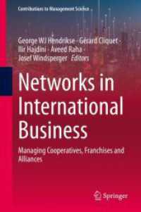 Networks in International Business : Managing Cooperatives, Franchises and Alliances (Contributions to Management Science)