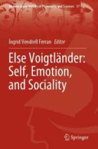 Else Voigtländer: Self, Emotion, and Sociality (Women in the History of Philosophy and Sciences)