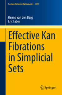 Effective Kan Fibrations in Simplicial Sets (Lecture Notes in Mathematics)