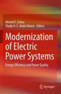 Modernization of Electric Power Systems : Energy Efficiency and Power Quality
