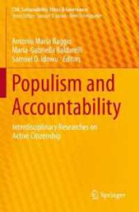 Populism and Accountability : Interdisciplinary Researches on Active Citizenship (Csr, Sustainability, Ethics & Governance)