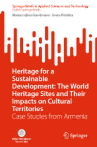 Heritage for a Sustainable Development: the World Heritage Sites and Their Impacts on Cultural Territories : Case Studies from Armenia (Springerbriefs in Applied Sciences and Technology)