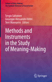 Methods and Instruments in the Study of Meaning-Making (Culture in Policy Making: the Symbolic Universes of Social Action)