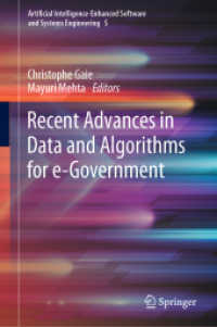 Recent Advances in Data and Algorithms for e-Government (Artificial Intelligence-enhanced Software and Systems Engineering)