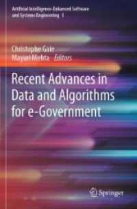 Recent Advances in Data and Algorithms for e-Government (Artificial Intelligence-enhanced Software and Systems Engineering)