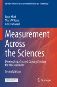Measurement Across the Sciences : Developing a Shared Concept System for Measurement (Springer Series in Measurement Science and Technology) （2ND）