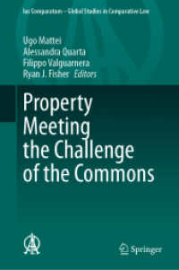 Property Meeting the Challenge of the Commons (Ius Comparatum - Global Studies in Comparative Law)