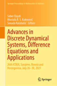 Advances in Discrete Dynamical Systems, Difference Equations and Applications : 26th ICDEA, Sarajevo, Bosnia and Herzegovina, July 26-30, 2021 (Springer Proceedings in Mathematics & Statistics)