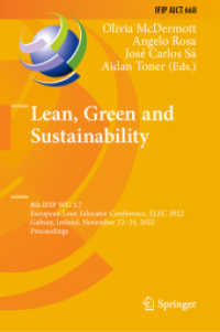 Lean, Green and Sustainability : 8th IFIP WG 5.7 European Lean Educator Conference, ELEC 2022, Galway, Ireland, November 22-24, 2022, Proceedings (Ifip Advances in Information and Communication Technology)