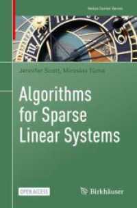 Algorithms for Sparse Linear Systems (Nečas Center Series) （2023）