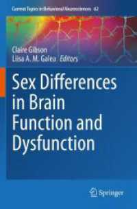 Sex Differences in Brain Function and Dysfunction (Current Topics in Behavioral Neurosciences)