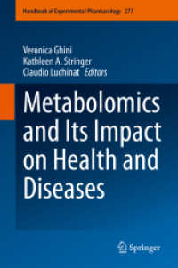 Metabolomics and Its Impact on Health and Diseases (Handbook of Experimental Pharmacology)