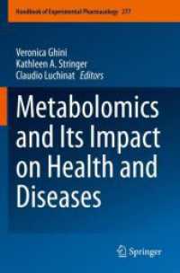 Metabolomics and Its Impact on Health and Diseases (Handbook of Experimental Pharmacology) （2023）
