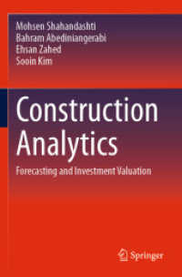 Construction Analytics : Forecasting and Investment Valuation （2023）