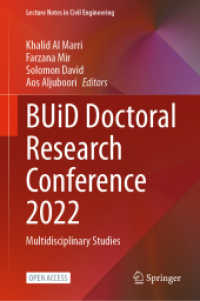 BUiD Doctoral Research Conference 2022 : Multidisciplinary Studies (Lecture Notes in Civil Engineering)