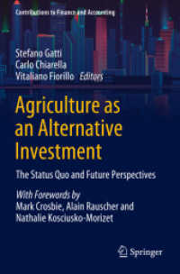 Agriculture as an Alternative Investment : The Status Quo and Future Perspectives (Contributions to Finance and Accounting)