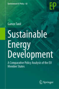 Sustainable Energy Development : A Comparative Policy Analysis of the EU Member States (Environment & Policy) （2023）