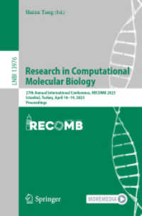 Research in Computational Molecular Biology : 27th Annual International Conference, RECOMB 2023, Istanbul, Turkey, April 16-19, 2023, Proceedings (Lecture Notes in Bioinformatics)