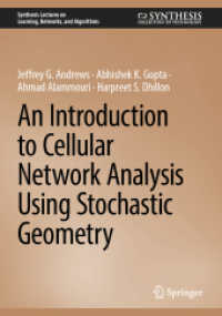 An Introduction to Cellular Network Analysis Using Stochastic Geometry (Synthesis Lectures on Learning, Networks, and Algorithms) （2023）
