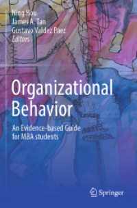 Organizational Behavior : An evidence-based guide for MBA students （2023）