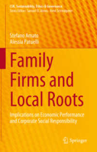Family Firms and Local Roots : Implications on Economic Performance and Corporate Social Responsibility (Csr, Sustainability, Ethics & Governance) （2023）