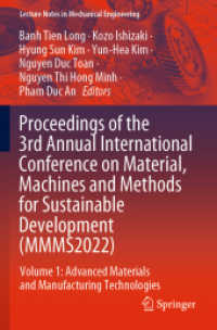 Proceedings of the 3rd Annual International Conference on Material, Machines and Methods for Sustainable Development (MMMS2022) : Volume 1: Advanced Materials and Manufacturing Technologies (Lecture Notes in Mechanical Engineering)