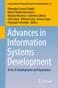 Advances in Information Systems Development : AI for IS Development and Operations (Lecture Notes in Information Systems and Organisation)