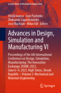 Advances in Design, Simulation and Manufacturing VI : Proceedings of the 6th International Conference on Design, Simulation, Manufacturing: the Innovation Exchange, DSMIE-2023, June 6-9, 2023, High Tatras, Slovak Republic - Volume 2: Mechanical and M