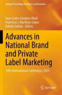 Advances in National Brand and Private Label Marketing : 10th International Conference, 2023 (Springer Proceedings in Business and Economics)