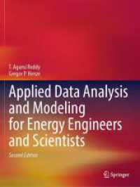 Applied Data Analysis and Modeling for Energy Engineers and Scientists （2ND）