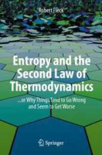 Entropy and the Second Law of Thermodynamics : ... or Why Things Tend to Go Wrong and Seem to Get Worse
