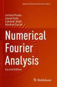Numerical Fourier Analysis (Applied and Numerical Harmonic Analysis) （2ND）