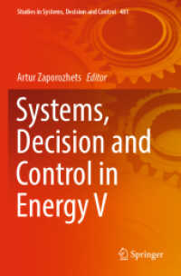Systems, Decision and Control in Energy V (Studies in Systems, Decision and Control) （2023）