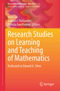 Research Studies on Learning and Teaching of Mathematics : Dedicated to Edward A. Silver (Research in Mathematics Education)