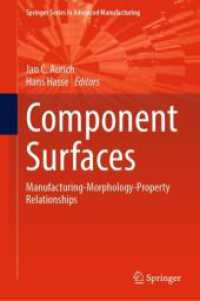 Component Surfaces : Manufacturing-Morphology-Property Relationships (Springer Series in Advanced Manufacturing)