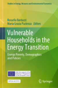 Vulnerable Households in the Energy Transition : Energy Poverty, Demographics and Policies (Studies in Energy, Resource and Environmental Economics)