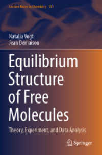 Equilibrium Structure of Free Molecules : Theory, Experiment, and Data Analysis (Lecture Notes in Chemistry)