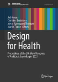 Design for Health : Proceedings of the UIA World Congress of Architects Copenhagen 2023 (Sustainable Development Goals Series)