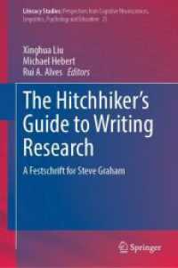 The Hitchhiker's Guide to Writing Research : A Festschrift for Steve Graham (Literacy Studies)