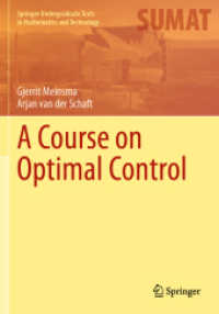 A Course on Optimal Control (Springer Undergraduate Texts in Mathematics and Technology)